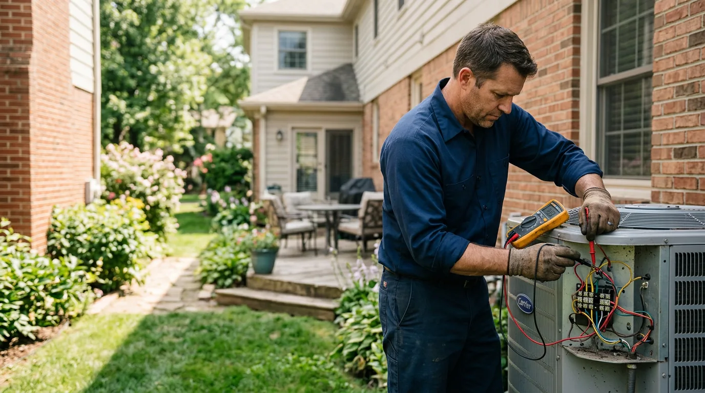 HVAC technician working near Lewistown, MO